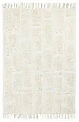 Hoogpolig vloerkleed - Cyrus Natural Cotton Shaggy (gebroken wit)