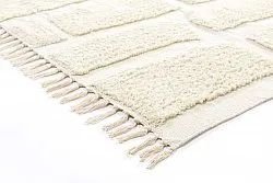 Hoogpolig vloerkleed - Cyrus Natural Cotton Shaggy (gebroken wit)