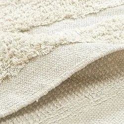 Rond vloerkleed - Cyrus Natural Cotton Shaggy (gebroken wit)