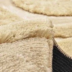 Hoogpolig vloerkleed - Fergana (crème/beige)