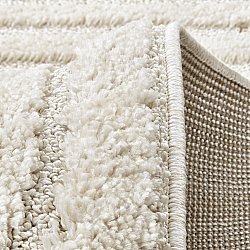 Hoogpolig vloerkleed - Fukui (gebroken wit)