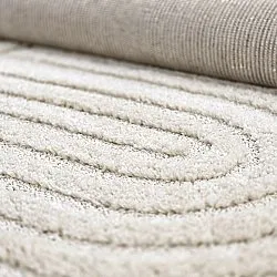 Hoogpolig vloerkleed - Fukui (gebroken wit)