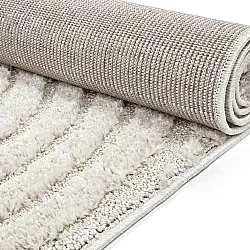 Hoogpolig vloerkleed - Fukui (gebroken wit)