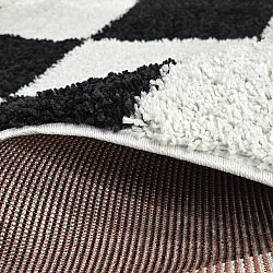 Hoogpolig vloerkleed - Gordes (zwart/wit)