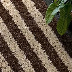 Hoogpolig vloerkleed - Imilchil (beige/bruin)