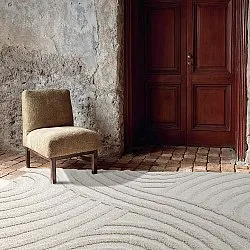 Hoogpolig vloerkleed - Iwaki (gebroken wit)