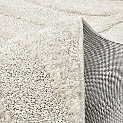 Hoogpolig vloerkleed - Iwaki (gebroken wit)