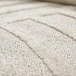 Hoogpolig vloerkleed - Iwaki (gebroken wit)