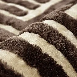 Hoogpolig vloerkleed - Karbala (beige/bruin)