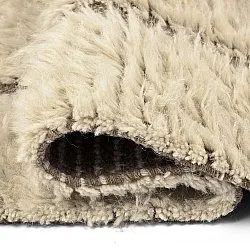 Hoogpolig vloerkleed - Kiberg Hand Woven Wool Shaggy (room)