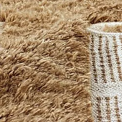 Hoogpolig vloerkleed - Kiberg Hand Woven Wool Shaggy (beige)