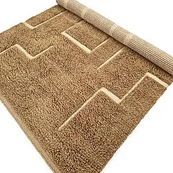 Hoogpolig vloerkleed - Kiberg Hand Woven Wool Shaggy (beige)