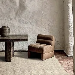 Wollen-vloerkleed - Larkana (beige/wit)