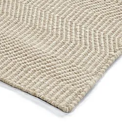 Wollen-vloerkleed - Larkana (beige/wit)