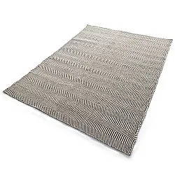 Wollen-vloerkleed - Larkana (bruin/wit)