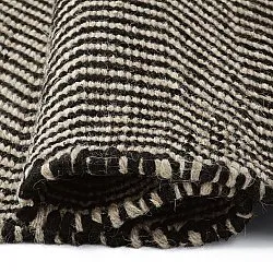 Wollen-vloerkleed - Larkana (beige/zwart)