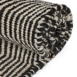 Wollen-vloerkleed - Larkana (beige/zwart)