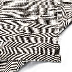 Wollen-vloerkleed - Larkana (bruin/wit)