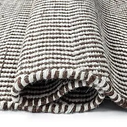 Wollen-vloerkleed - Larkana (bruin/wit)