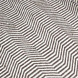 Wollen-vloerkleed - Larkana (bruin/wit)