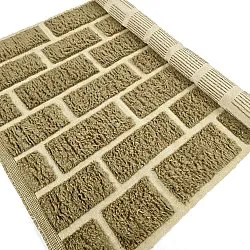 Hoogpolig vloerkleed - Leknes Hand Woven Wool Shaggy (groente)