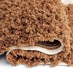 Hoogpolig vloerkleed - Kalymnos Natural Cotton Shaggy (off-white/oker)