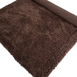 Hoogpolig vloerkleed - Molyvos Natural Cotton Shaggy (bruin)