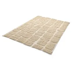 Hoogpolig vloerkleed - Otranto Natural Cotton Shaggy (gebroken wit)