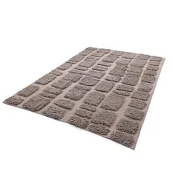 Hoogpolig vloerkleed - Otranto Natural Cotton Shaggy (taupe)