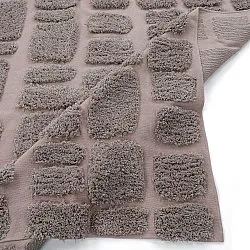 Hoogpolig vloerkleed - Otranto Natural Cotton Shaggy (taupe)