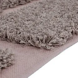 Hoogpolig vloerkleed - Otranto Natural Cotton Shaggy (taupe)