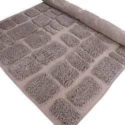 Hoogpolig vloerkleed - Otranto Natural Cotton Shaggy (taupe)