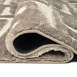 Hoogpolig vloerkleed - Palmyra (beige/wit)