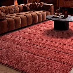 Hoogpolig vloerkleed - Paxos (terracotta)