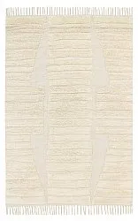 Hoogpolig vloerkleed - Rani Natural Cotton Shaggy (beige)