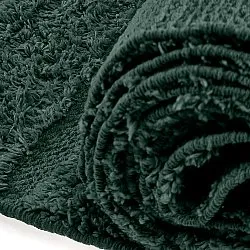 Hoogpolig vloerkleed - Rani Natural Cotton Shaggy (groente)