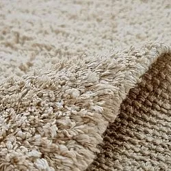 Rond vloerkleed - Sivia Natural Cotton Shaggy (beige)