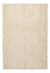 Hoogpolig vloerkleed - Sivota Natural Cotton Shaggy (gebroken wit)