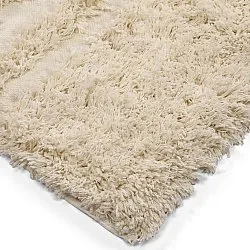 Hoogpolig vloerkleed - Sivota Natural Cotton Shaggy (gebroken wit)