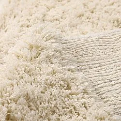 Hoogpolig vloerkleed - Sivota Natural Cotton Shaggy (gebroken wit)