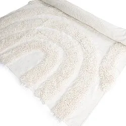 Hoogpolig vloerkleed - Sivota Natural Cotton Shaggy (gebroken wit)