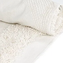 Hoogpolig vloerkleed - Sivota Natural Cotton Shaggy (gebroken wit)