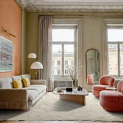 Hoogpolig vloerkleed - Sohar (beige)