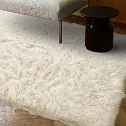 Hoogpolig vloerkleed - Sohar (beige)