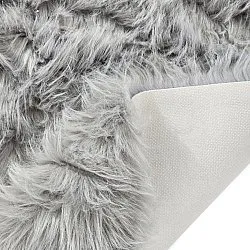 Hoogpolig vloerkleed - Sohar (lichtgrijs)