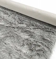 Hoogpolig vloerkleed - Sohar (lichtgrijs)