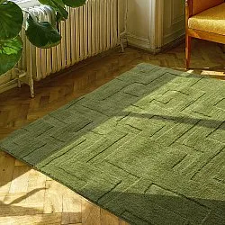 Hoogpolig vloerkleed - Tripoli (mosgroen)