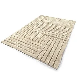 Hoogpolig vloerkleed - Tyros (beige/crème)