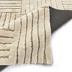 Hoogpolig vloerkleed - Tyros (beige/crème)