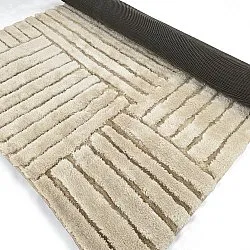 Hoogpolig vloerkleed - Tyros (beige/crème)